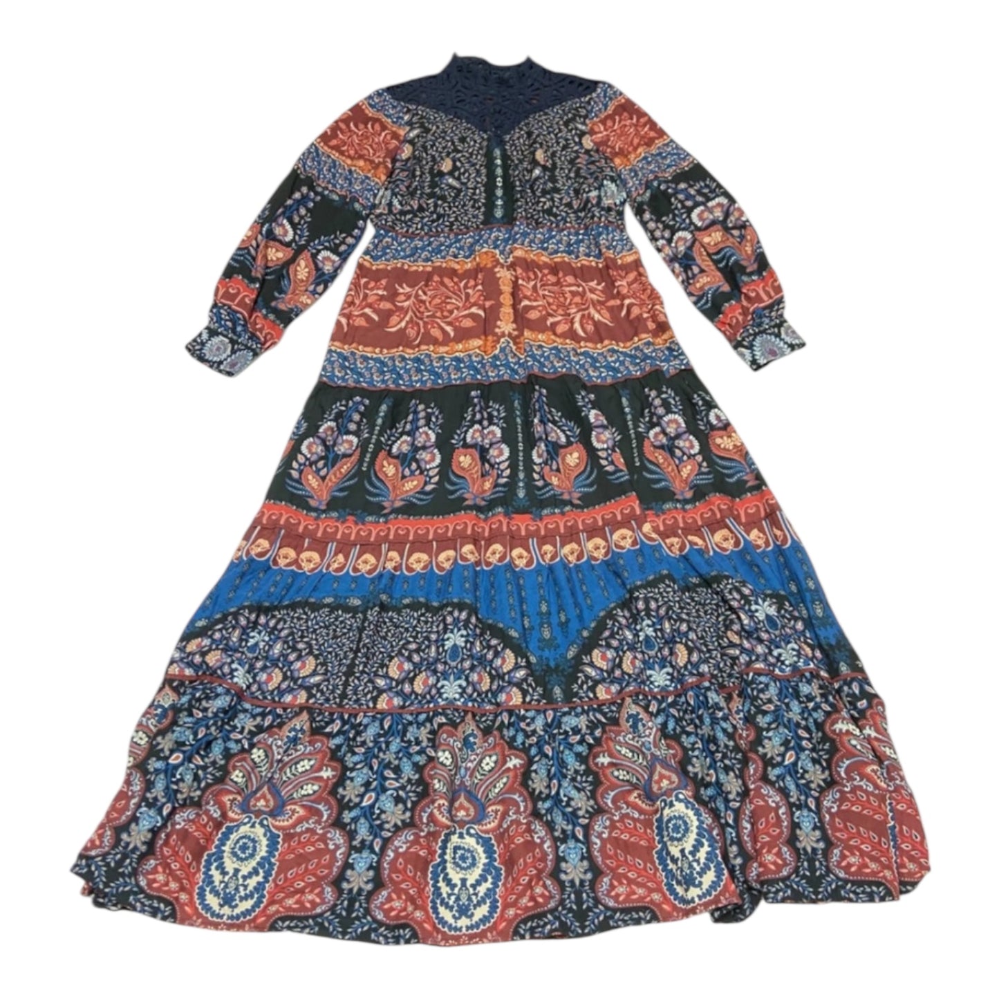 Dress Designer By Farm Rio In Black & Brown, Size: S