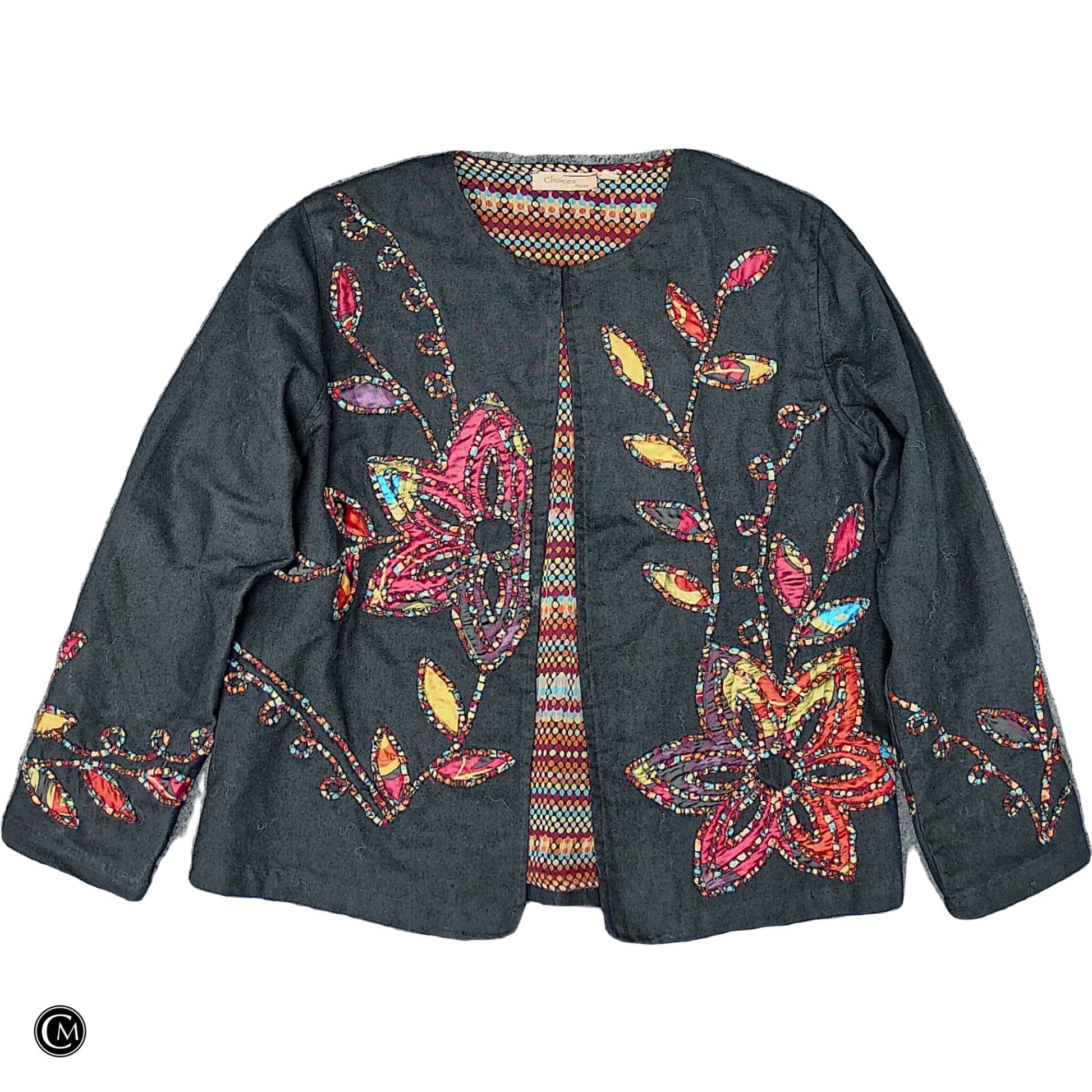 Blazer By Choices In Multi, Size: Mp image 1