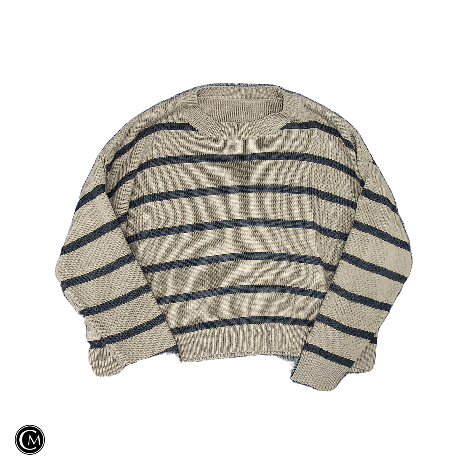 Sweater By Clothes Mentor In Black & Brown, Size: L image 1