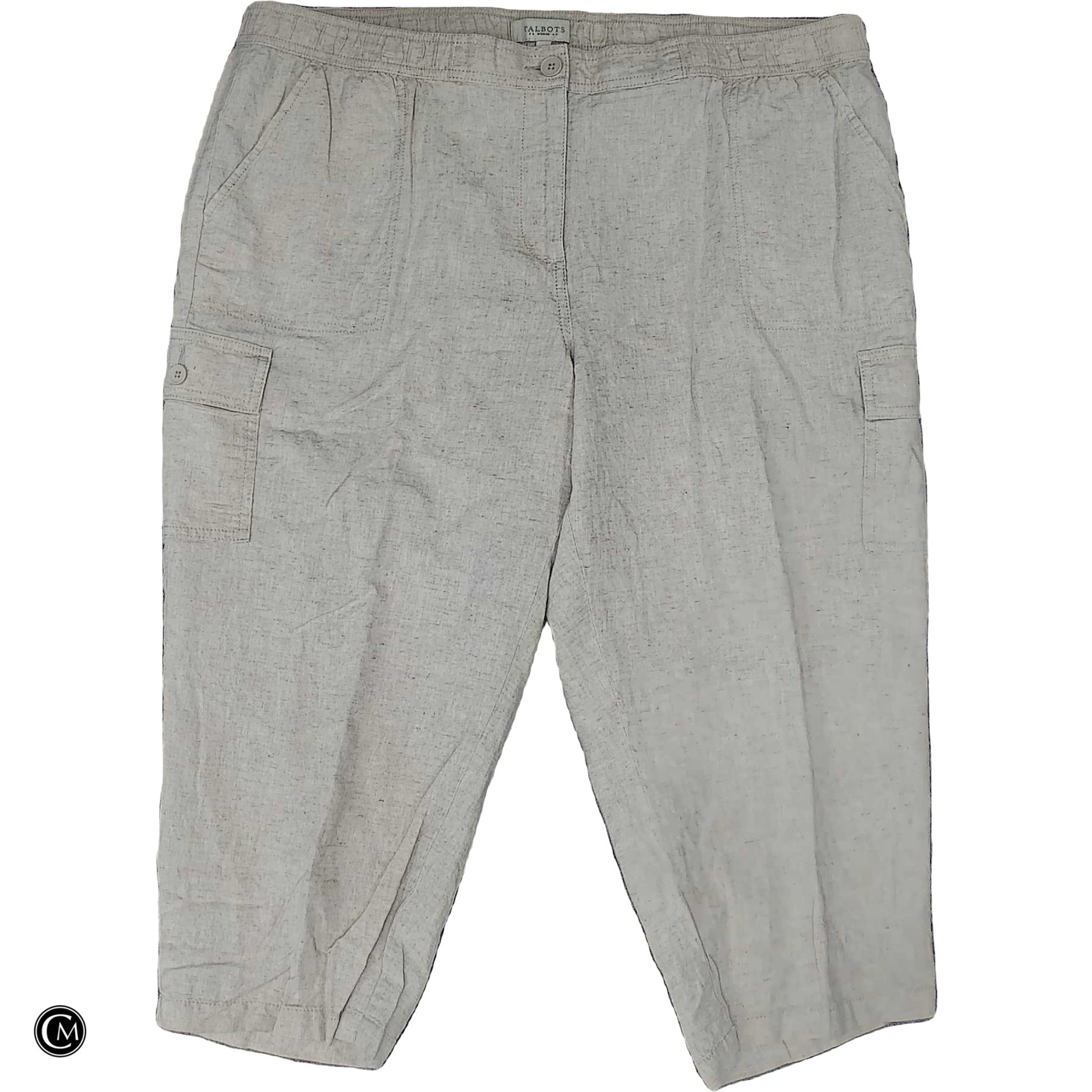 Pants Linen By Talbots In Cream, Size: 18 image 1