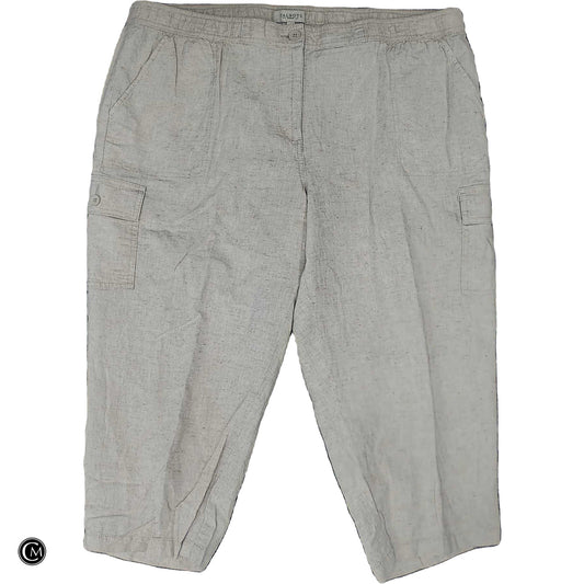 Pants Linen By Talbots In Cream, Size: 18 image 1
