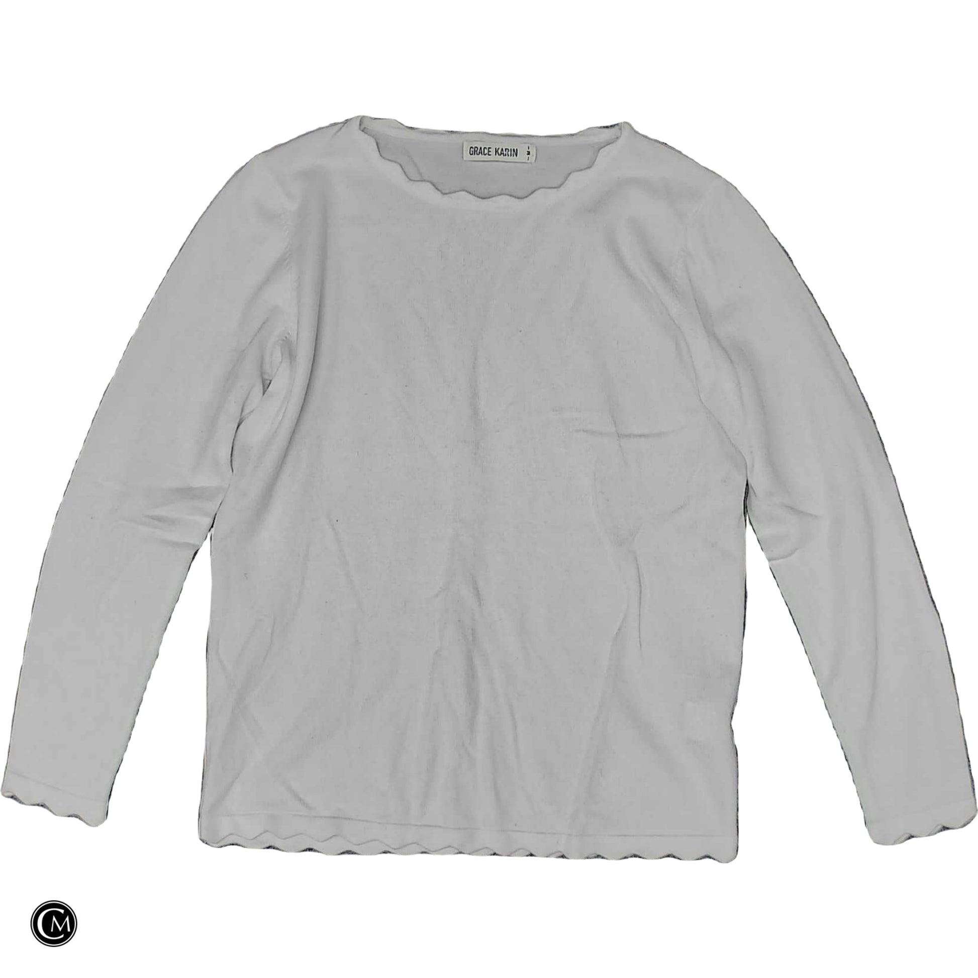 Top Ls By Grace Karin In White, Size: M image 1