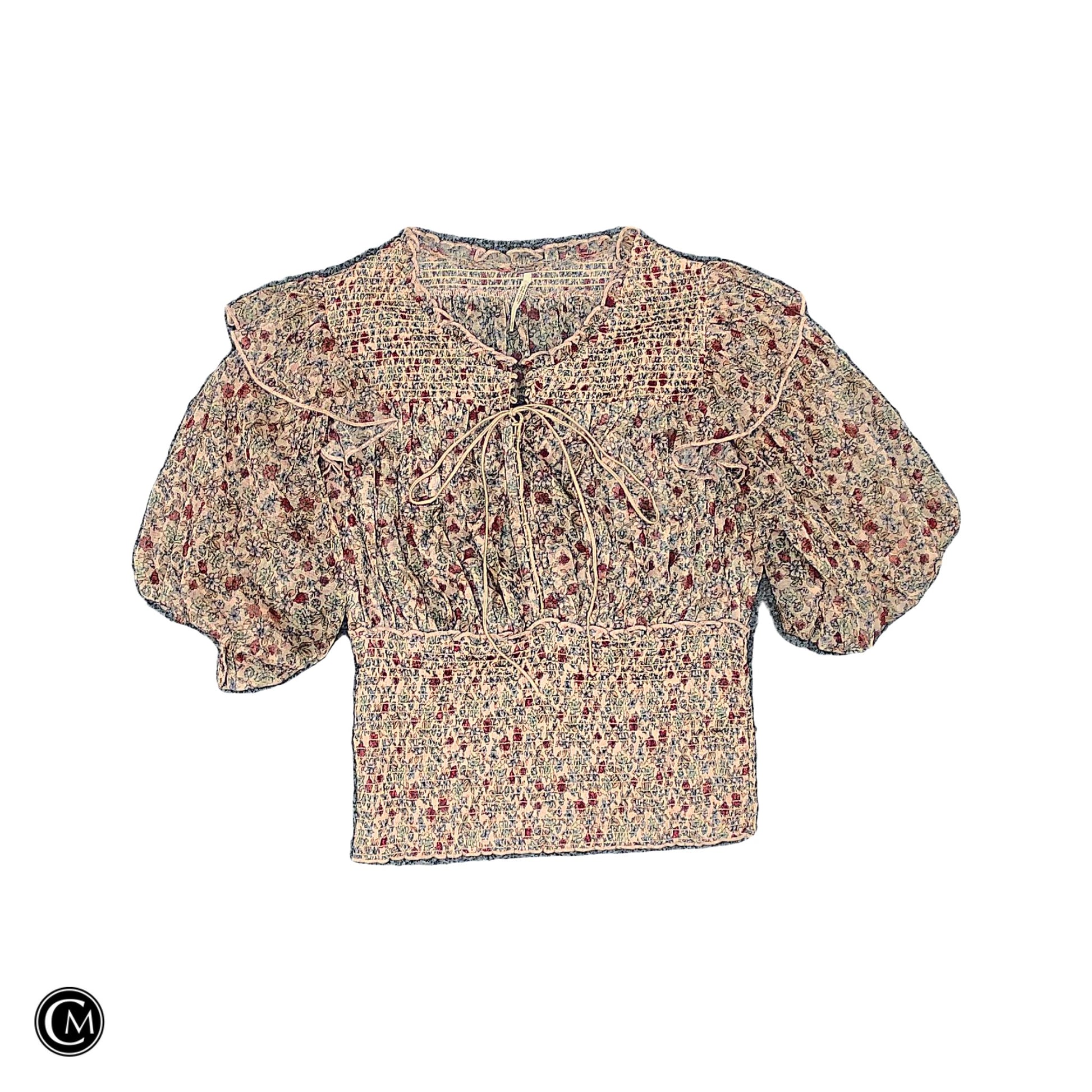 Blouse Ss By Free People In Floral Print, Size: S image 1