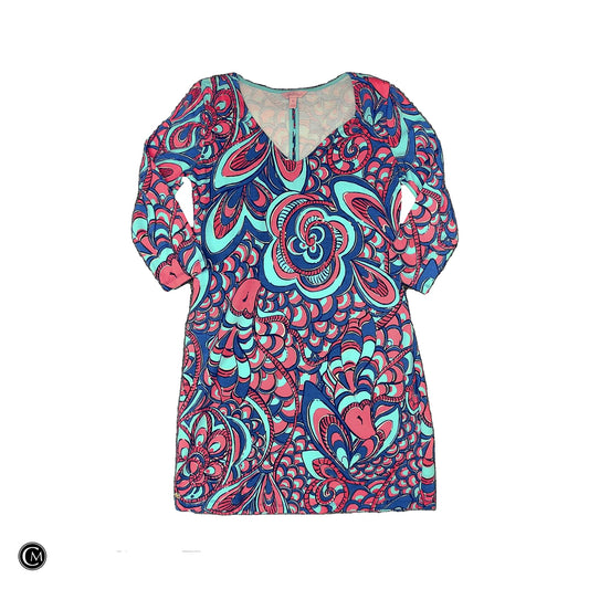 Dress Designer By Lilly Pulitzer In Blue & Pink, Size: M image 1