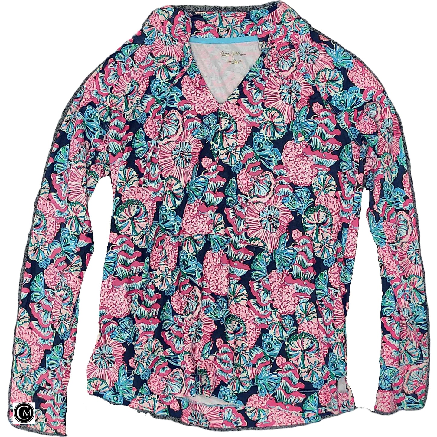 Top Ls Designer By Lilly Pulitzer In Blue & Pink, Size: L image 1