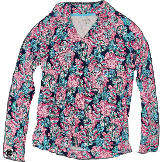 Top Ls Designer By Lilly Pulitzer In Blue & Pink, Size: L image 1