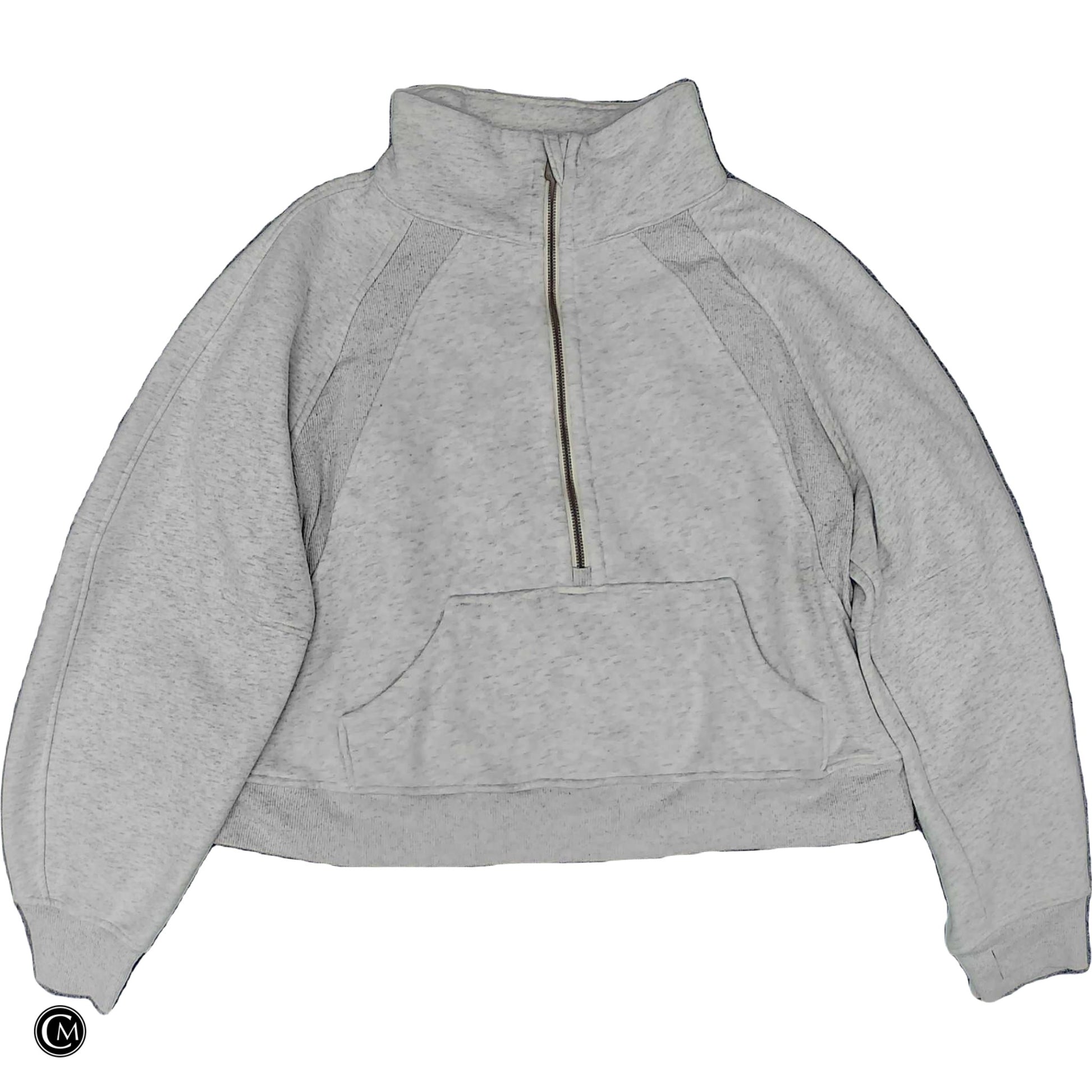 Athletic Sweatshirt Collar By Lululemon In Grey, Size: M image 1