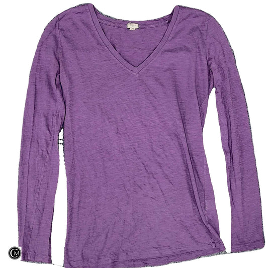 Top Ls Basic By J. Crew In Purple, Size: Xs image 1