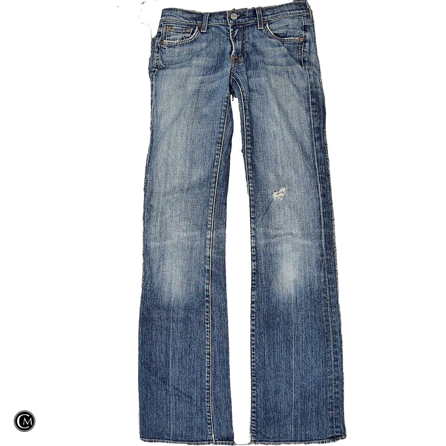 Jeans Boot Cut By 7 For All Mankind In Blue Denim, Size: 4 image 1