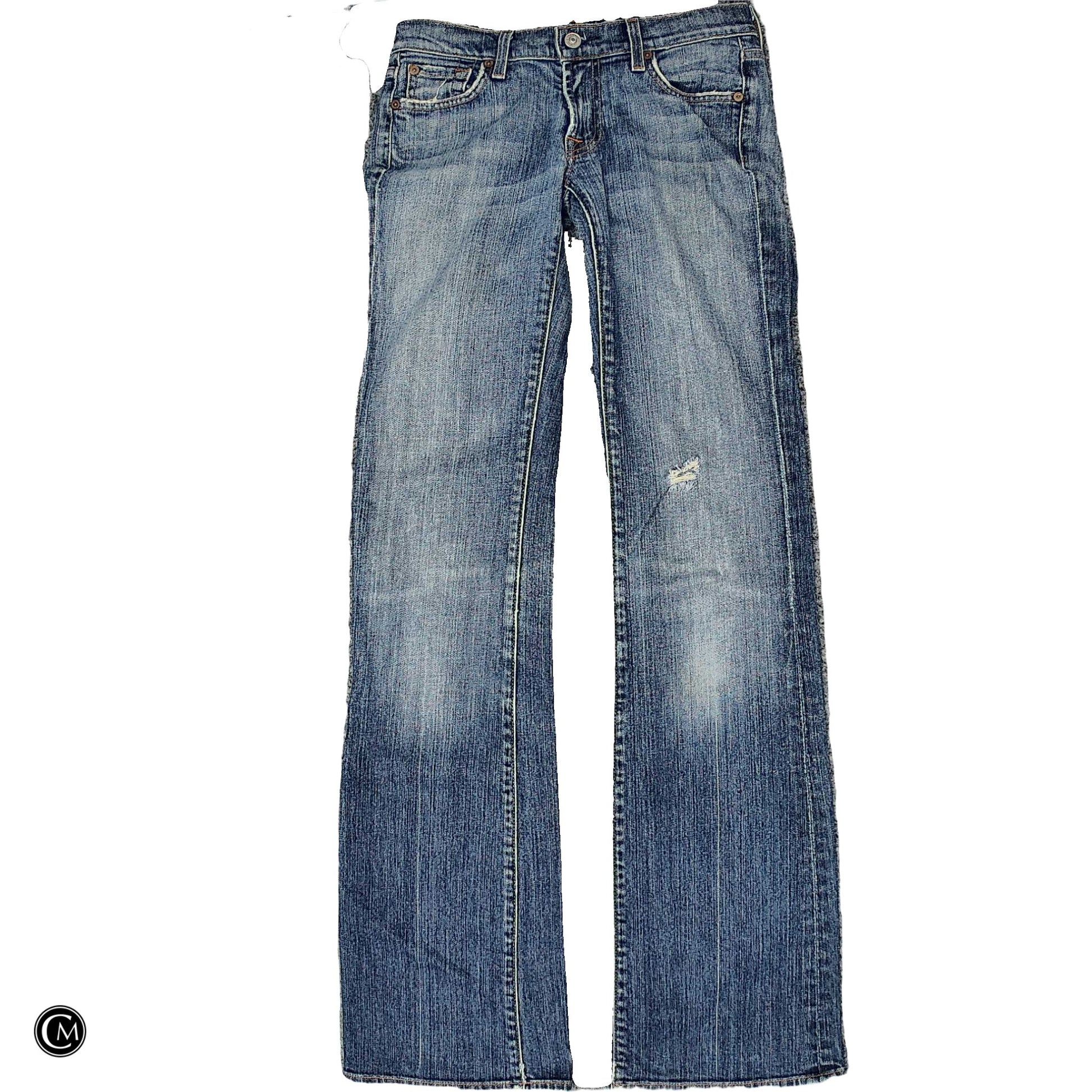 Jeans Boot Cut By 7 For All Mankind In Blue Denim, Size: 4 image 1