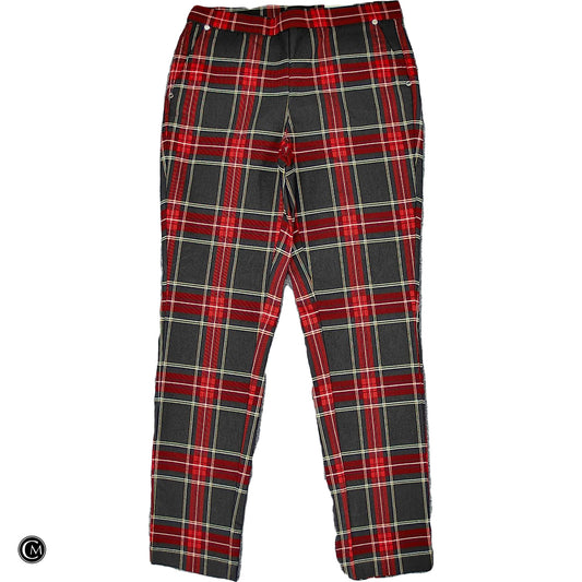 Pants Dress By Anne Klein In Plaid Pattern, Size: M image 1