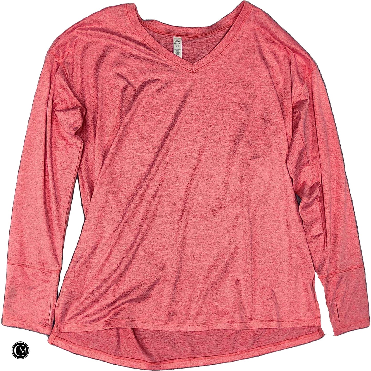 Athletic Top Ls Crewneck By Rbx In Pink, Size: L image 1