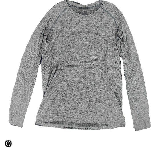 Athletic Top Ls Crewneck By Lululemon In Grey, Size: L image 1