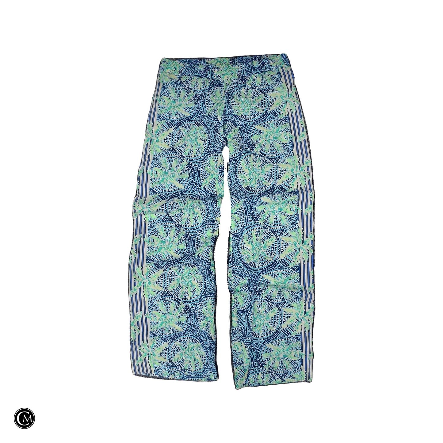 Pants Designer By Lilly Pulitzer In Blue & Green, Size: M image 1