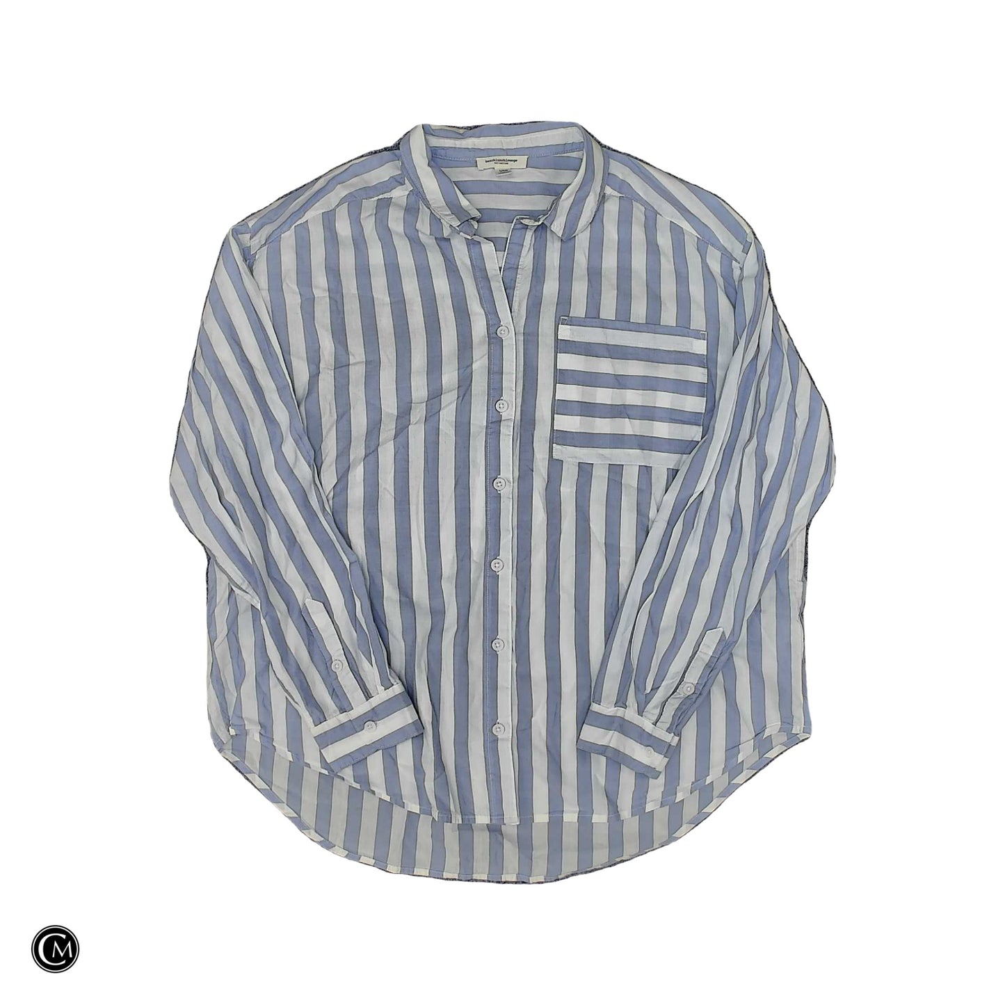 Top Ls By Beachlunchlounge In Purple & White, Size: L image 1