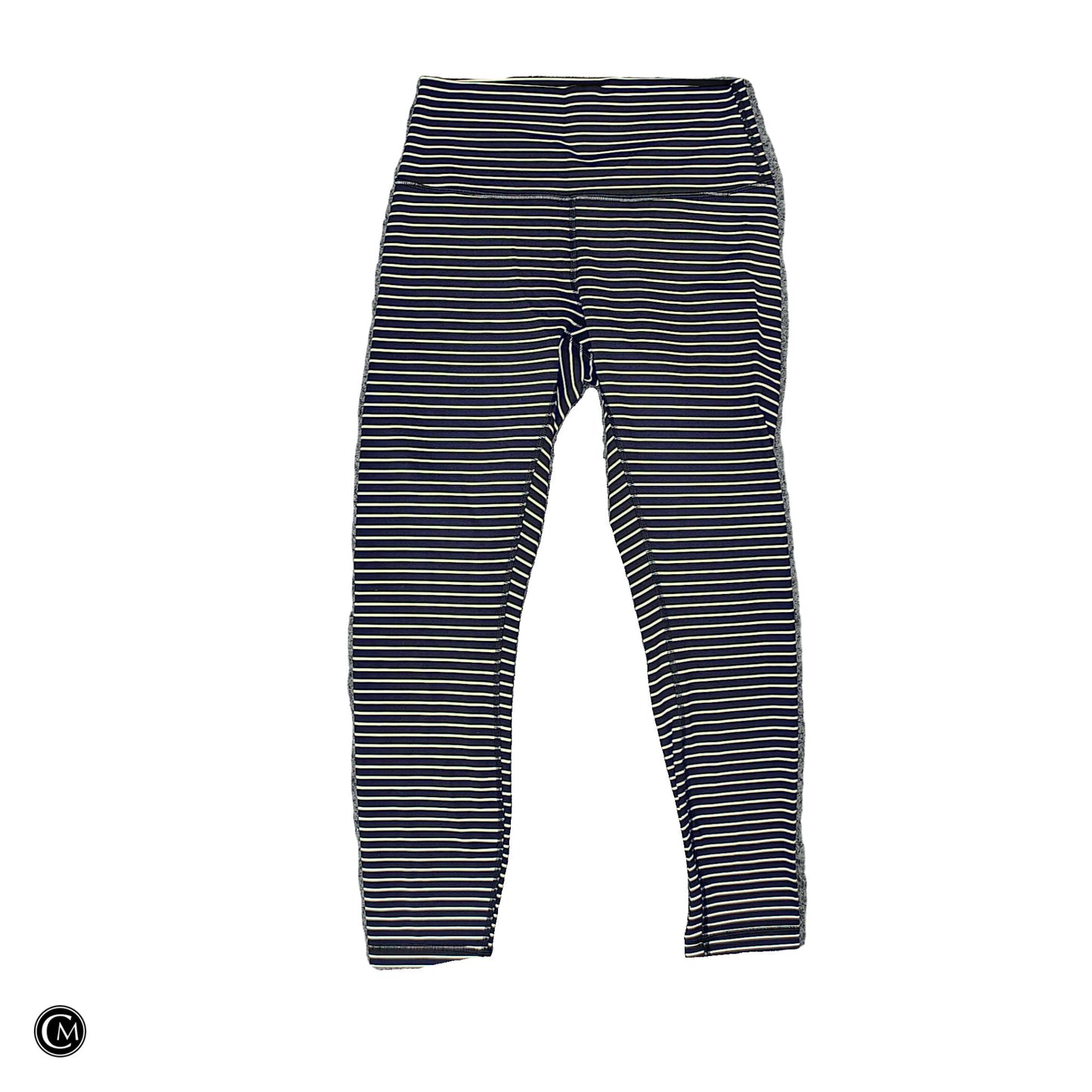 Athletic Leggings By Lululemon In Striped Pattern, Size: M image 1