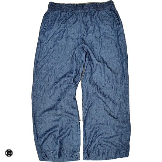 Pants Wide Leg By Joe Fresh In Blue, Size: Xl image 1