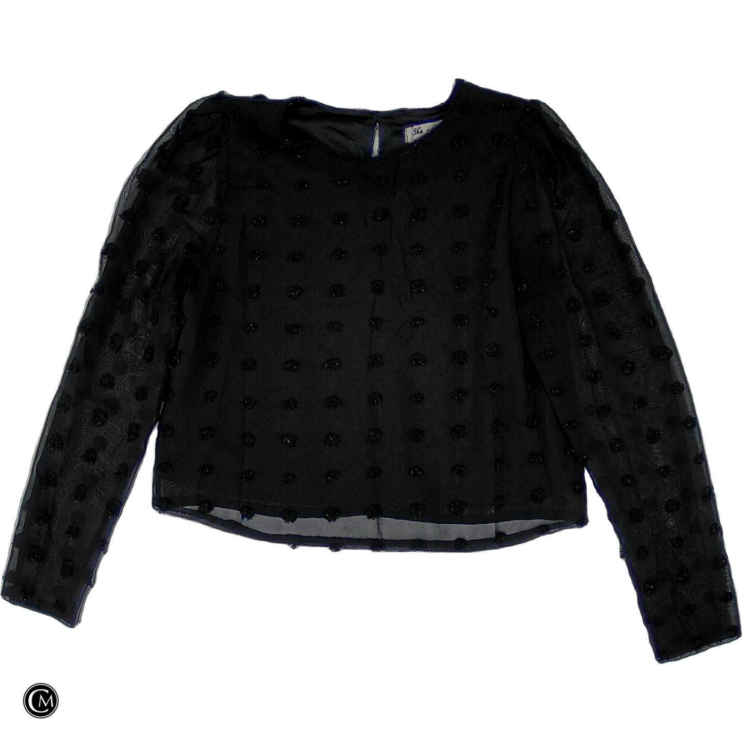 Blouse Ls By She + Sky In Black, Size: S image 1