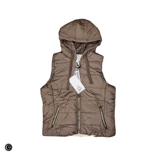Vest Puffer & Quilted By Clothes Mentor In Brown, Size: Xl image 1