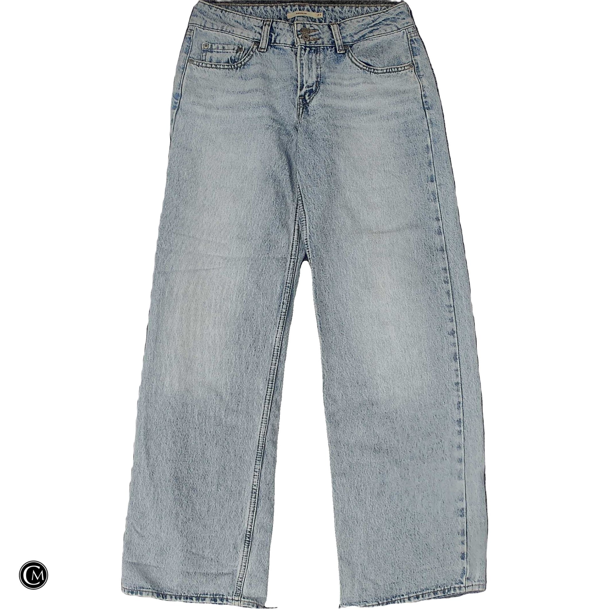 Jeans Wide Leg By Levis In Blue Denim, Size: 4 image 1