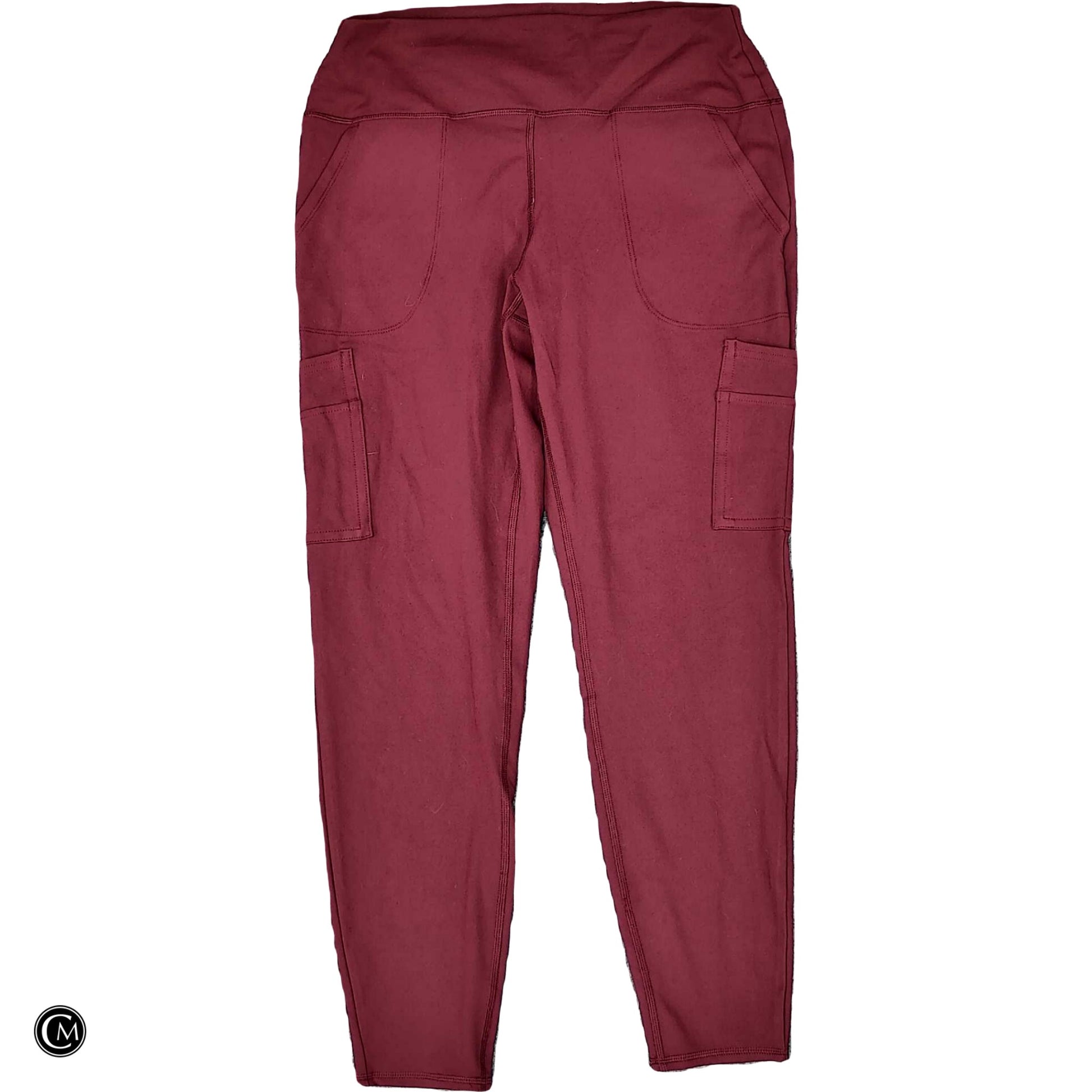 Athletic Leggings By Spyder In Red, Size: Xl image 1