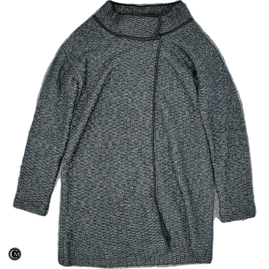 Sweater Cardigan By Nine West In Grey, Size: M image 1