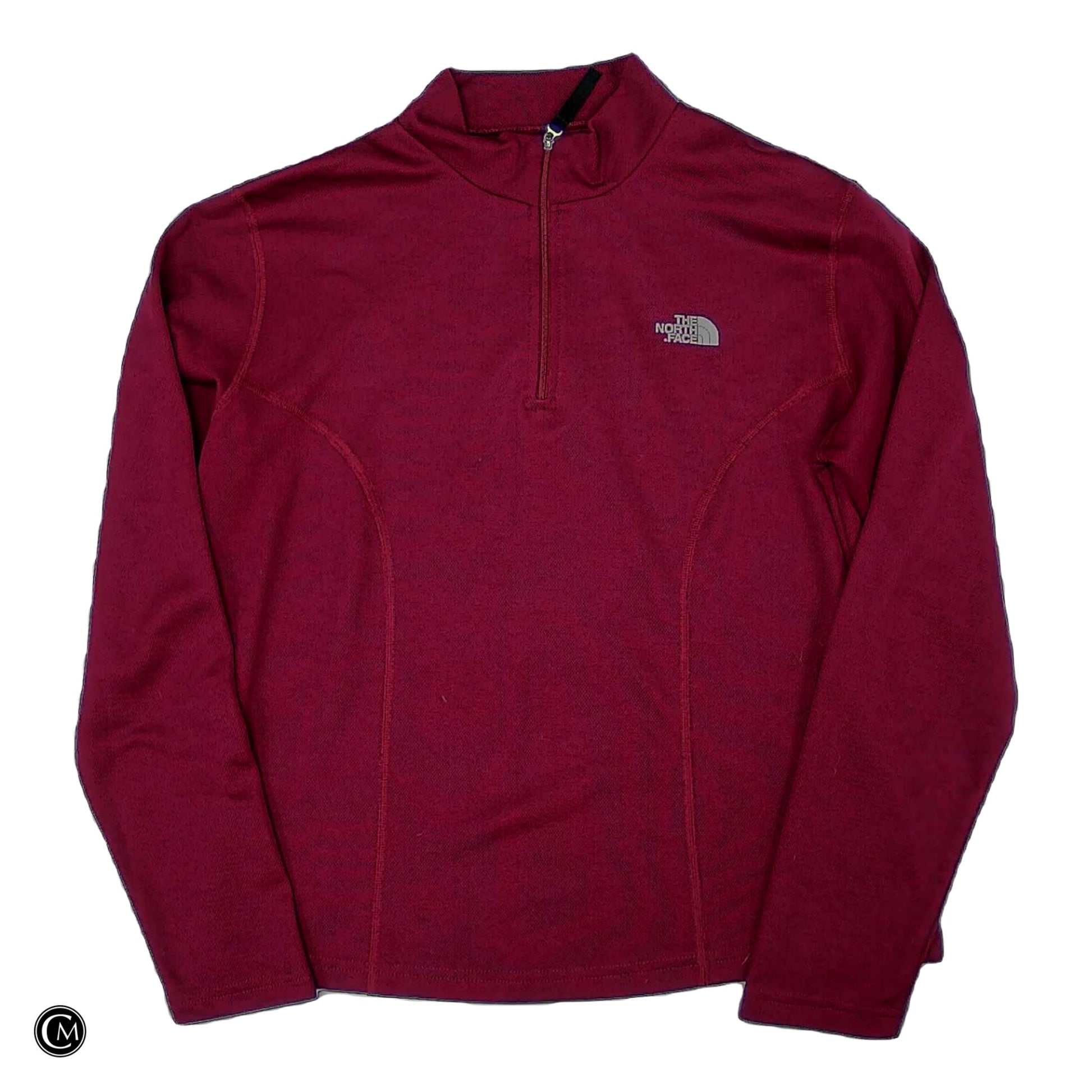 Athletic Top Ls Collar By The North Face In Purple, Size: L image 1
