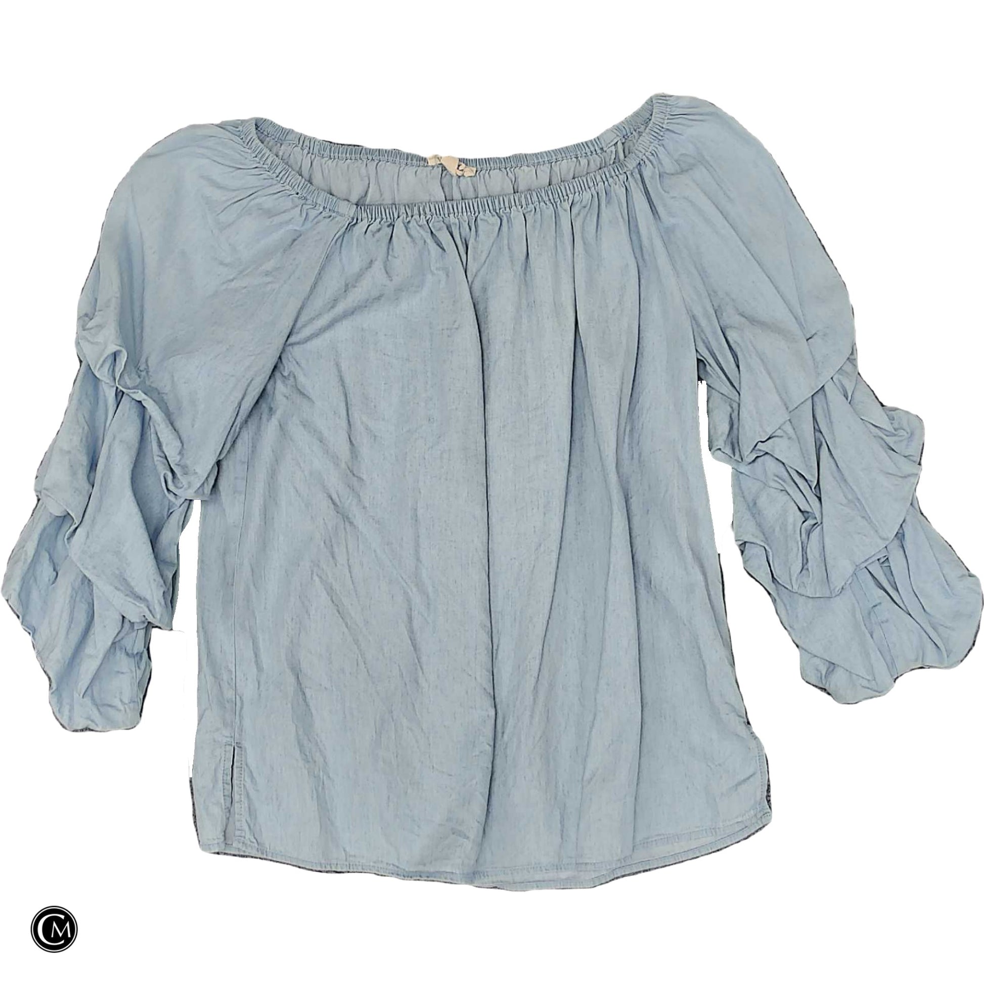Top Ls By Jane And Delancey In Blue Denim, Size: Xs image 1