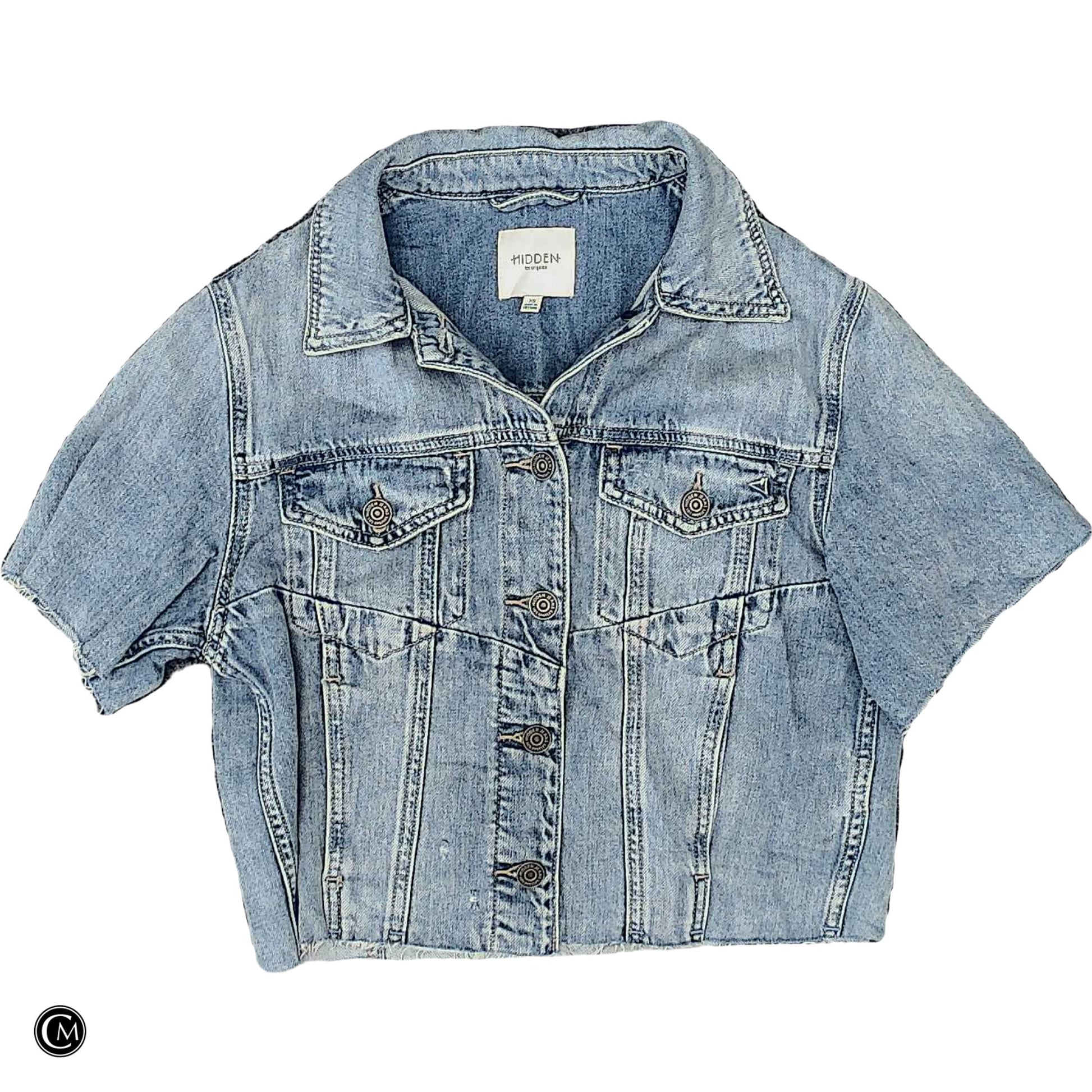 Jacket Denim By Hidden In Blue Denim, Size: Xs image 1
