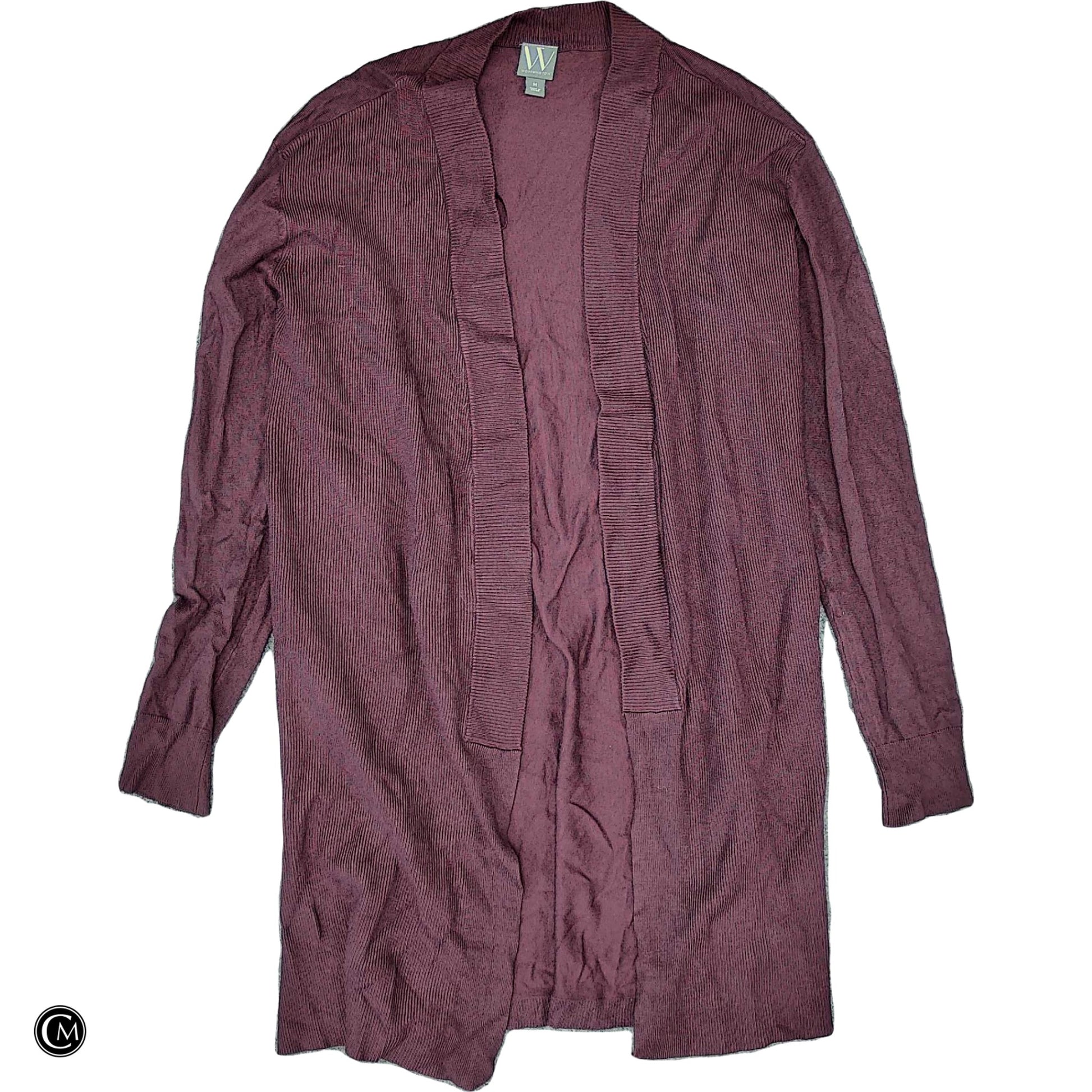 Cardigan By Worthington In Maroon, Size: M image 1