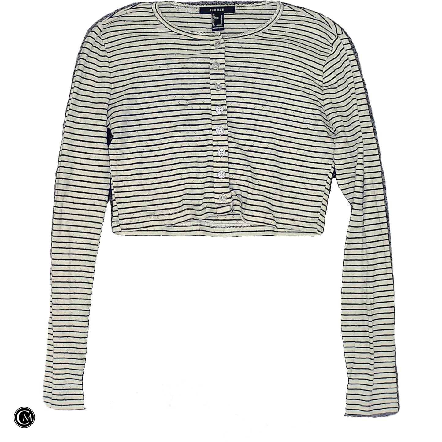 Top Ls By Forever 21 In Striped Pattern, Size: S image 1