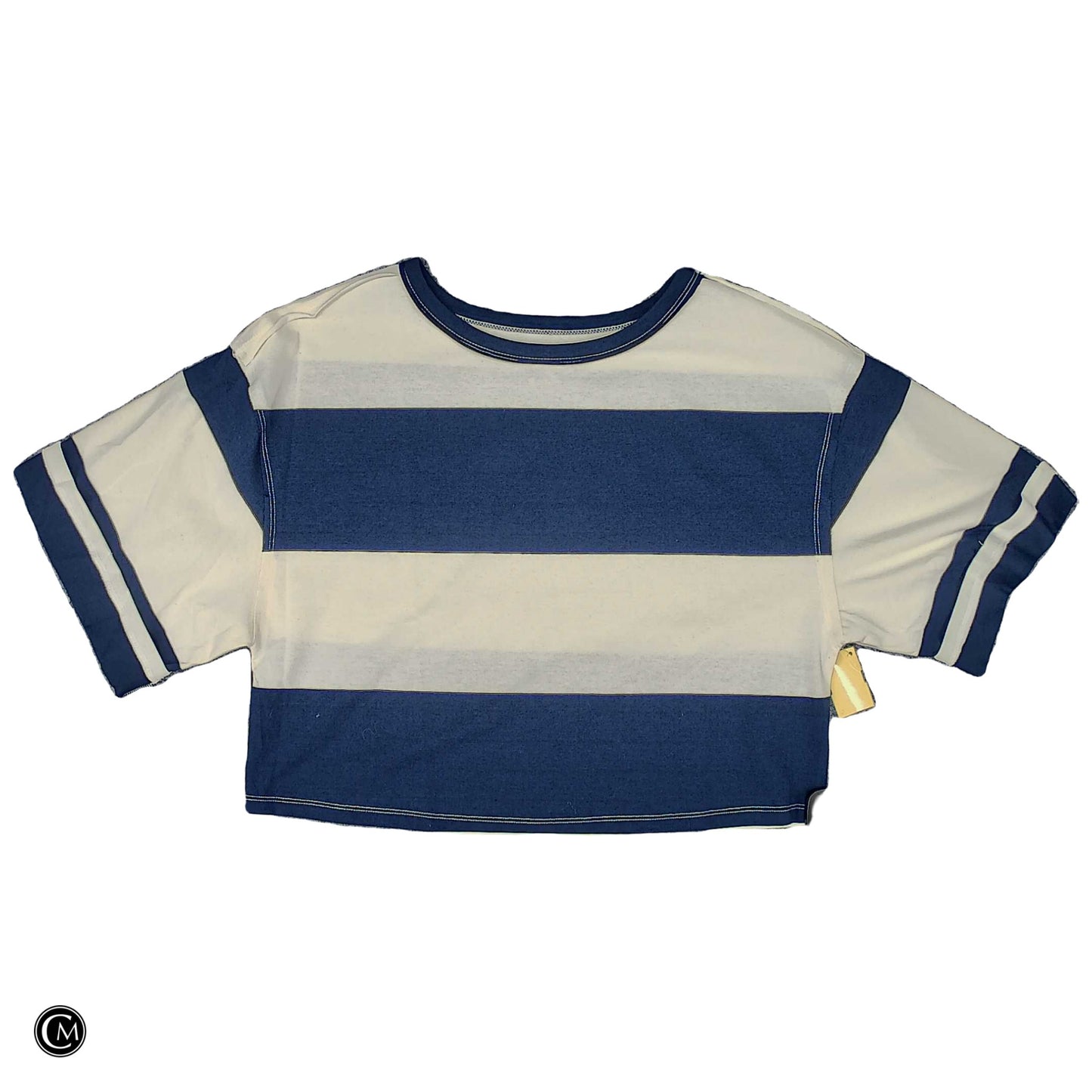 Top Ss By Baevely In Blue & Cream, Size: S image 1