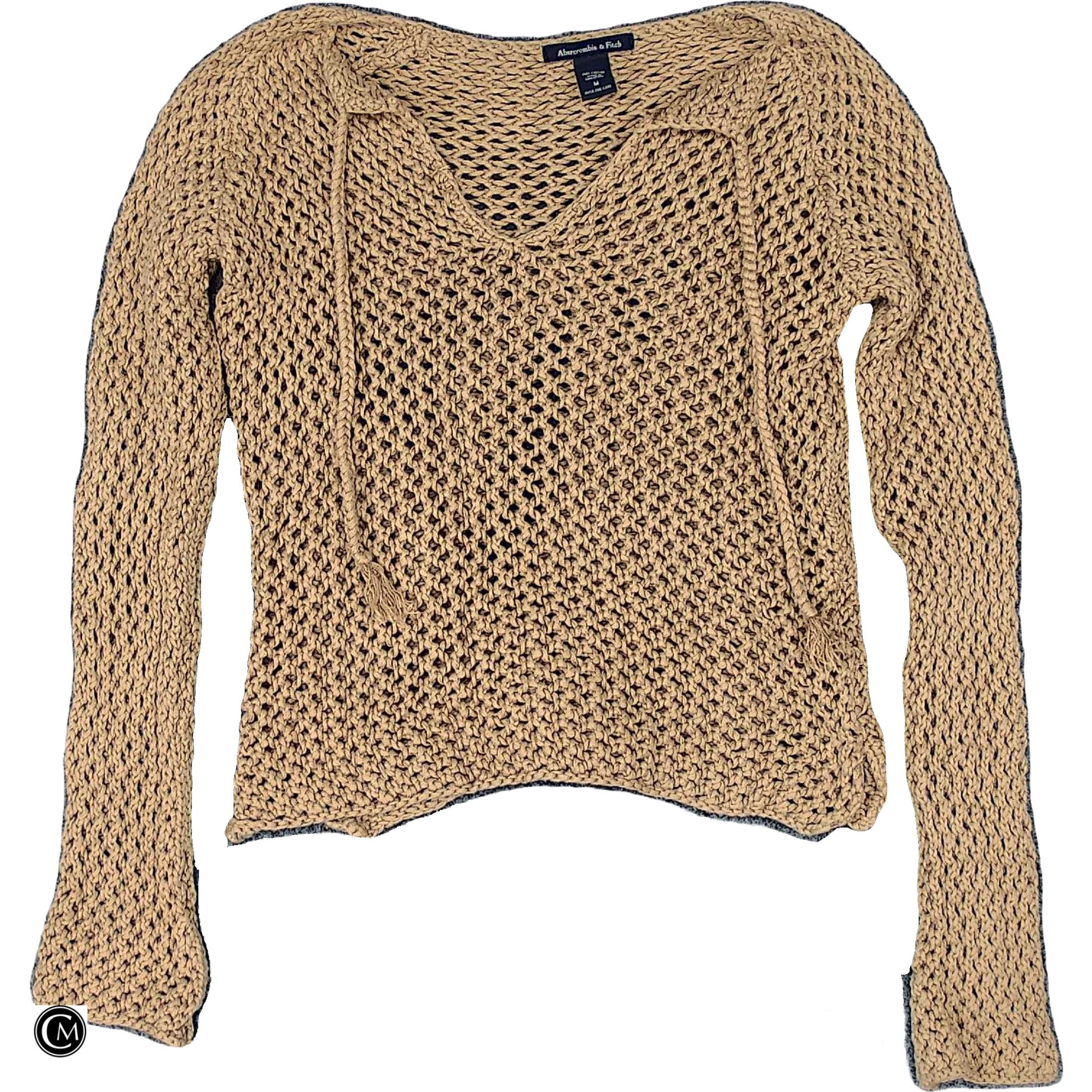 Sweater By Abercrombie And Fitch In Tan, Size: M image 1