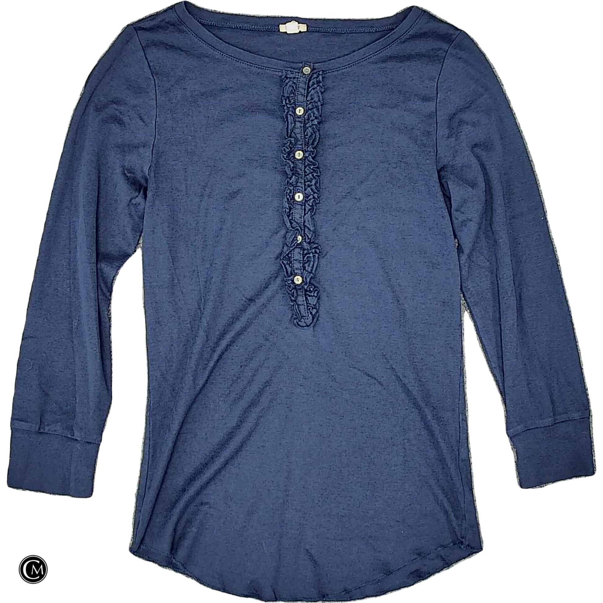 Top Ls By J. Crew In Navy, Size: M image 1