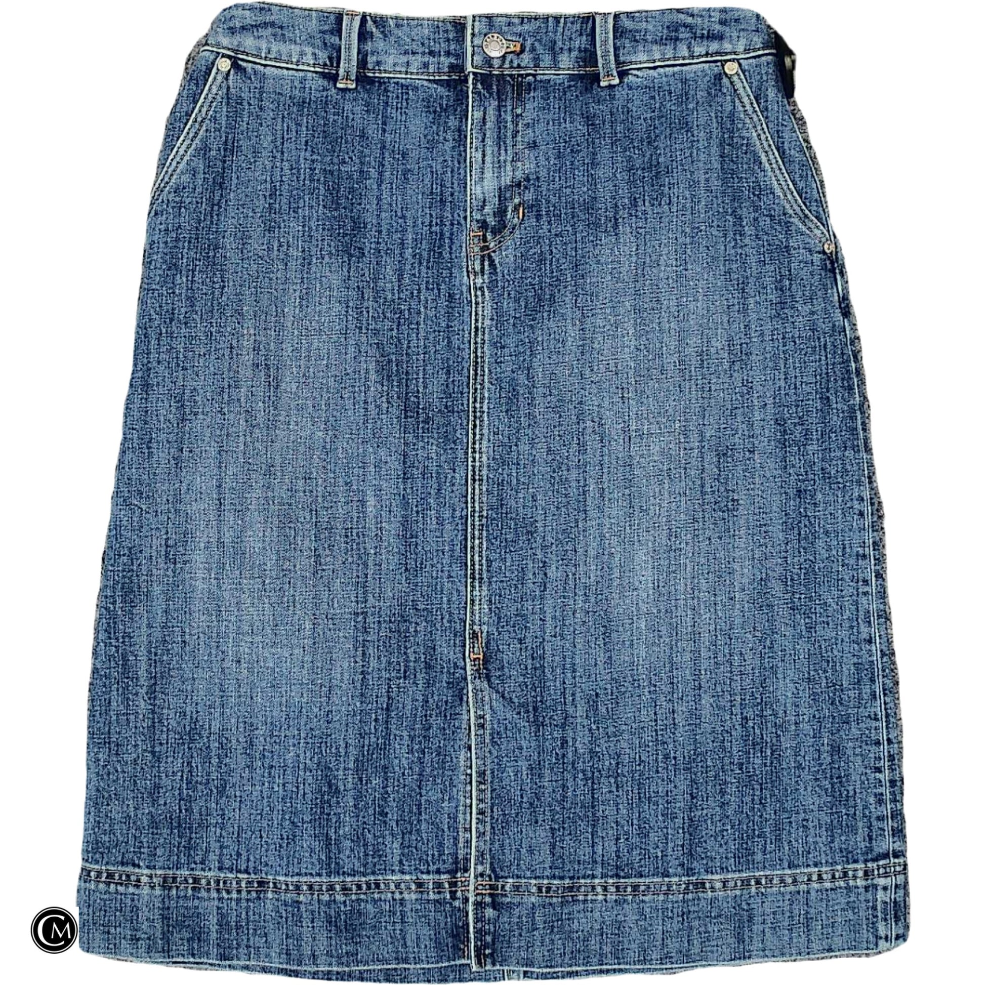 Skirt Midi By Talbots In Blue Denim, Size: 8p image 1