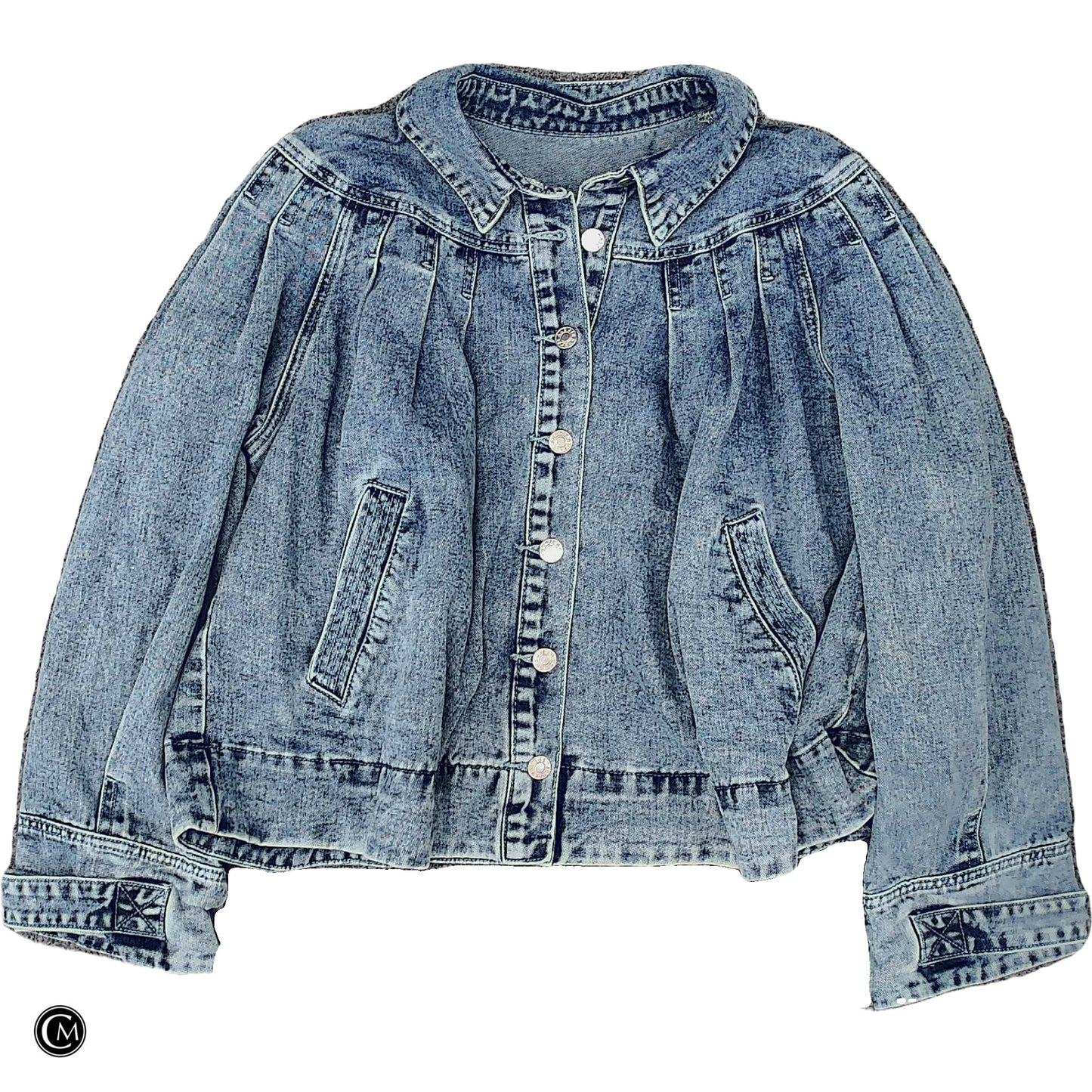 Jacket Denim By Clothes Mentor In Blue Denim, Size: Xxl image 1