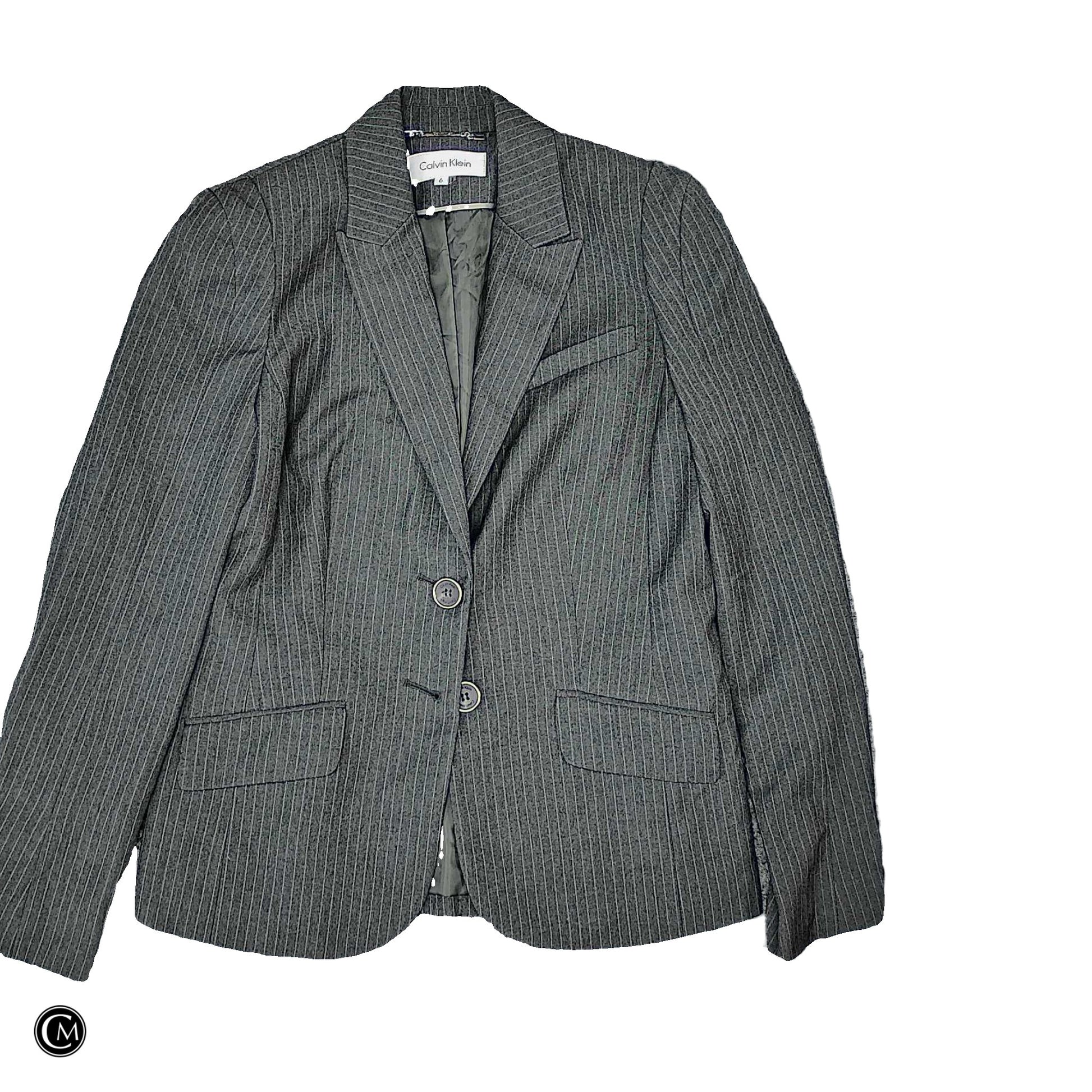Blazer By Calvin Klein In Grey, Size: S image 1