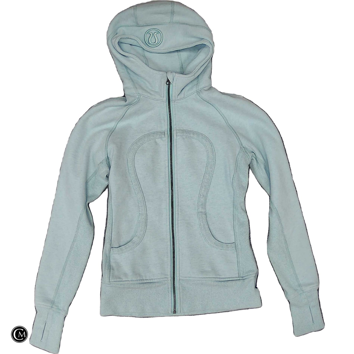 Athletic Sweatshirt Hoodie By Lululemon In Blue, Size: S image 1
