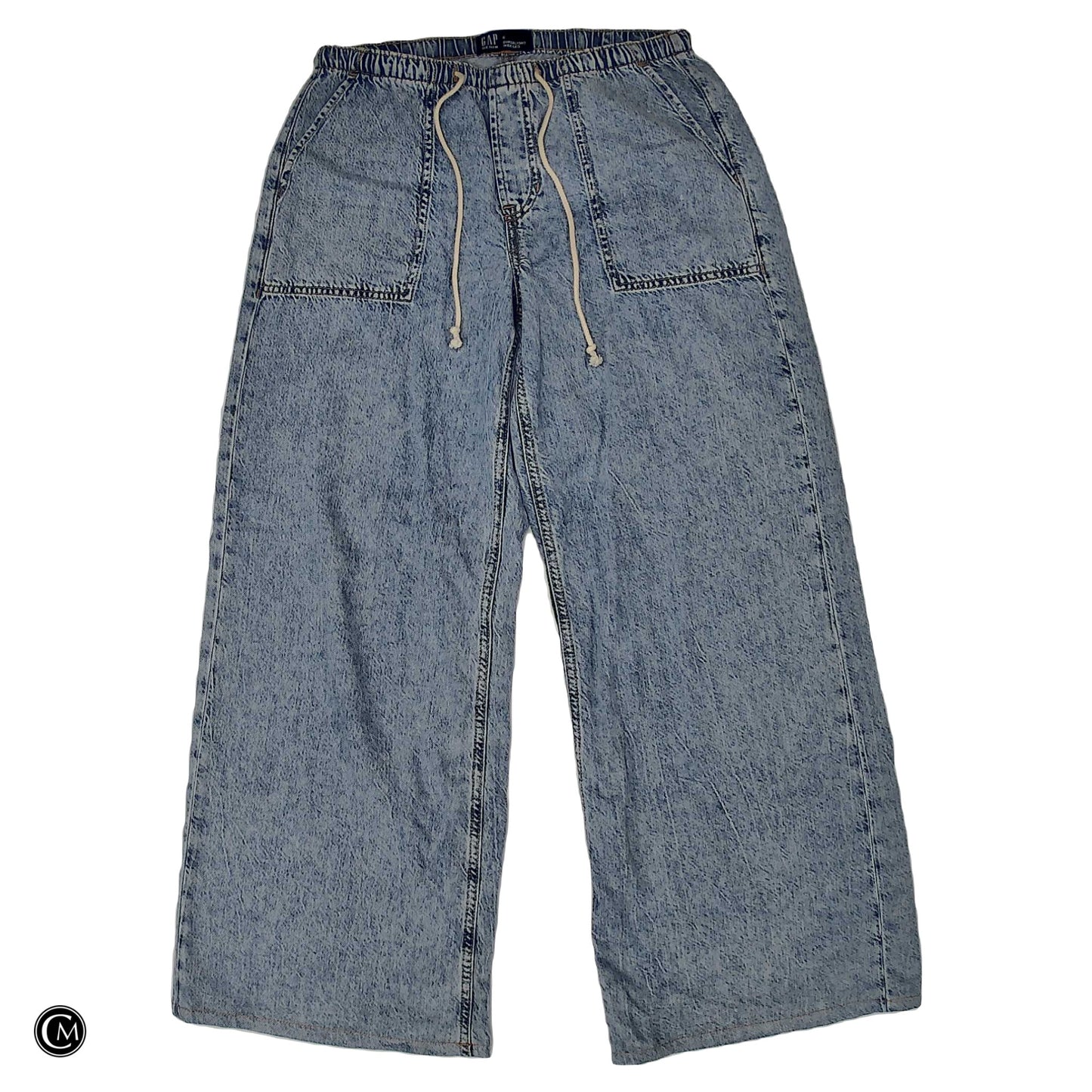 Jeans Wide Leg By Gap In Blue Denim, Size: 4 image 1