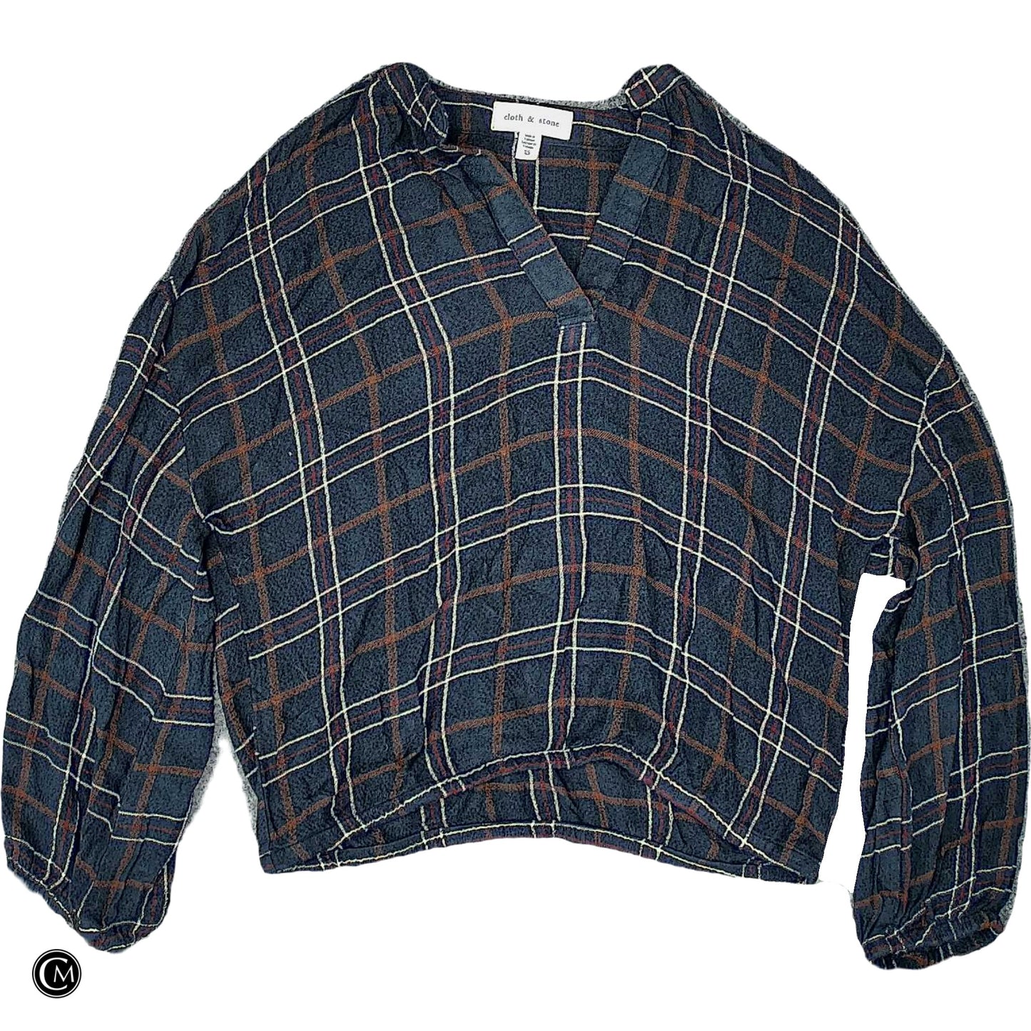 Top Ls By Cloth And Stone In Plaid Pattern, Size: Xs image 1