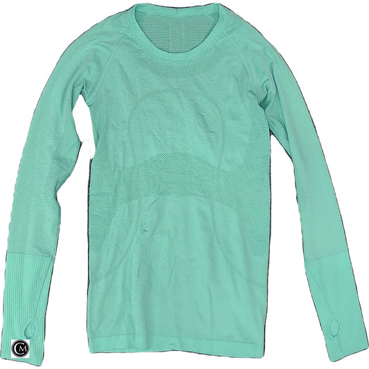 Athletic Top Ls Crewneck By Lululemon In Green, Size: S image 1