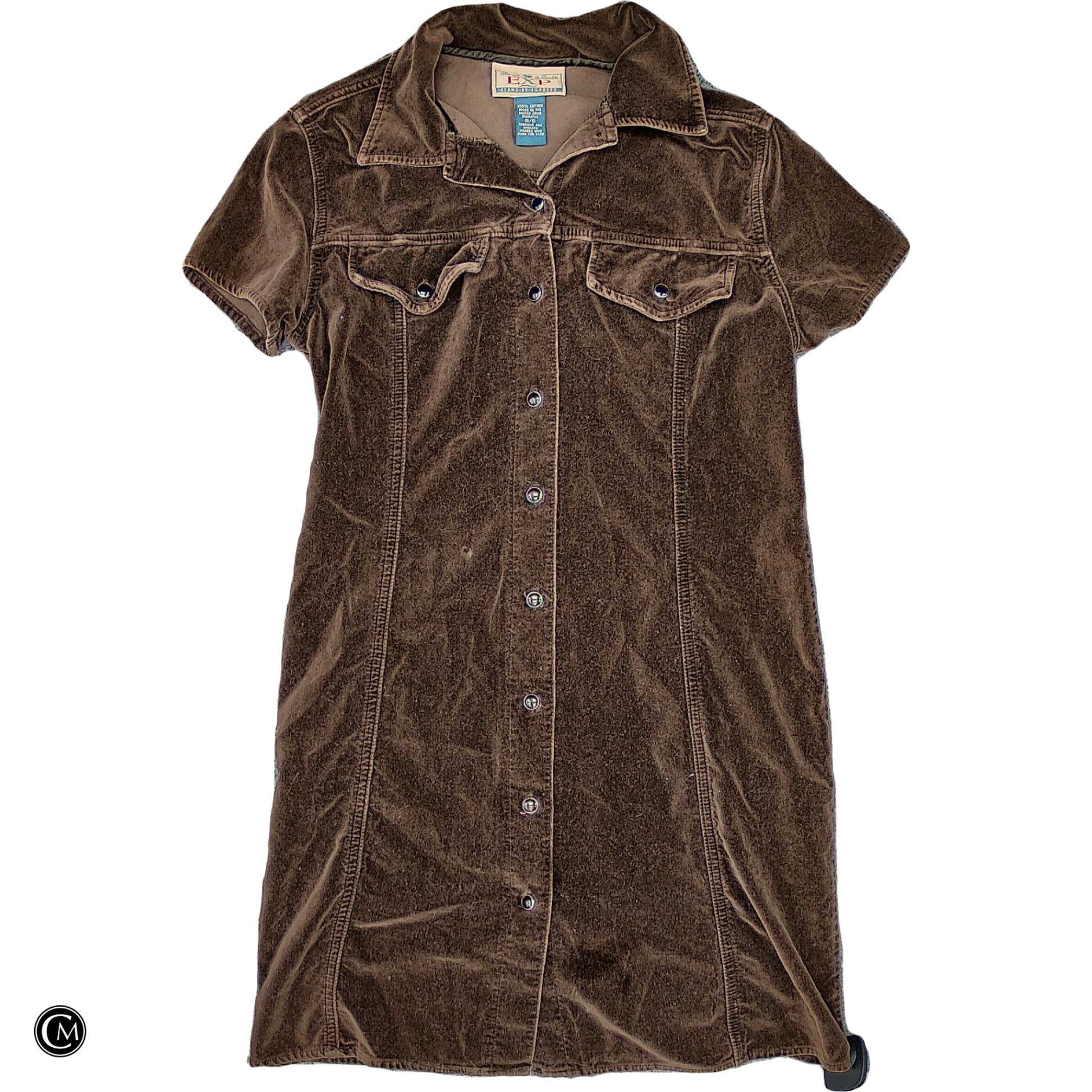 Dress Casual Short By Express In Brown, Size: S image 1