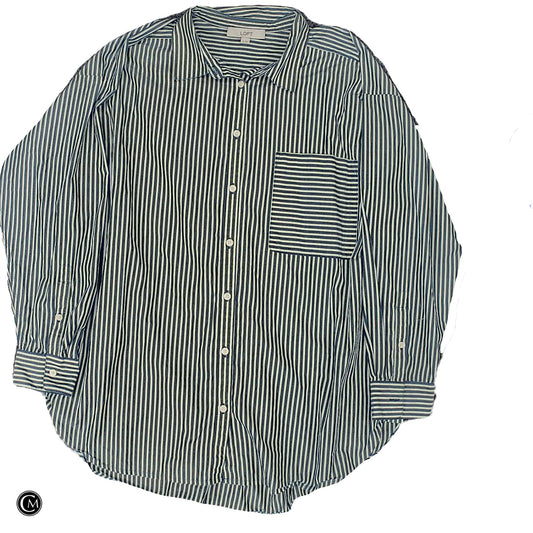 Top Ls By Loft In Green & White, Size: Xl image 1