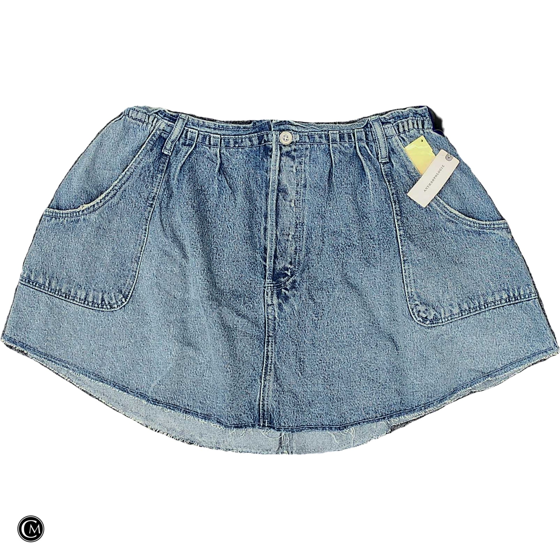 Skirt Mini & Short By Pilcro In Blue Denim, Size: L image 1