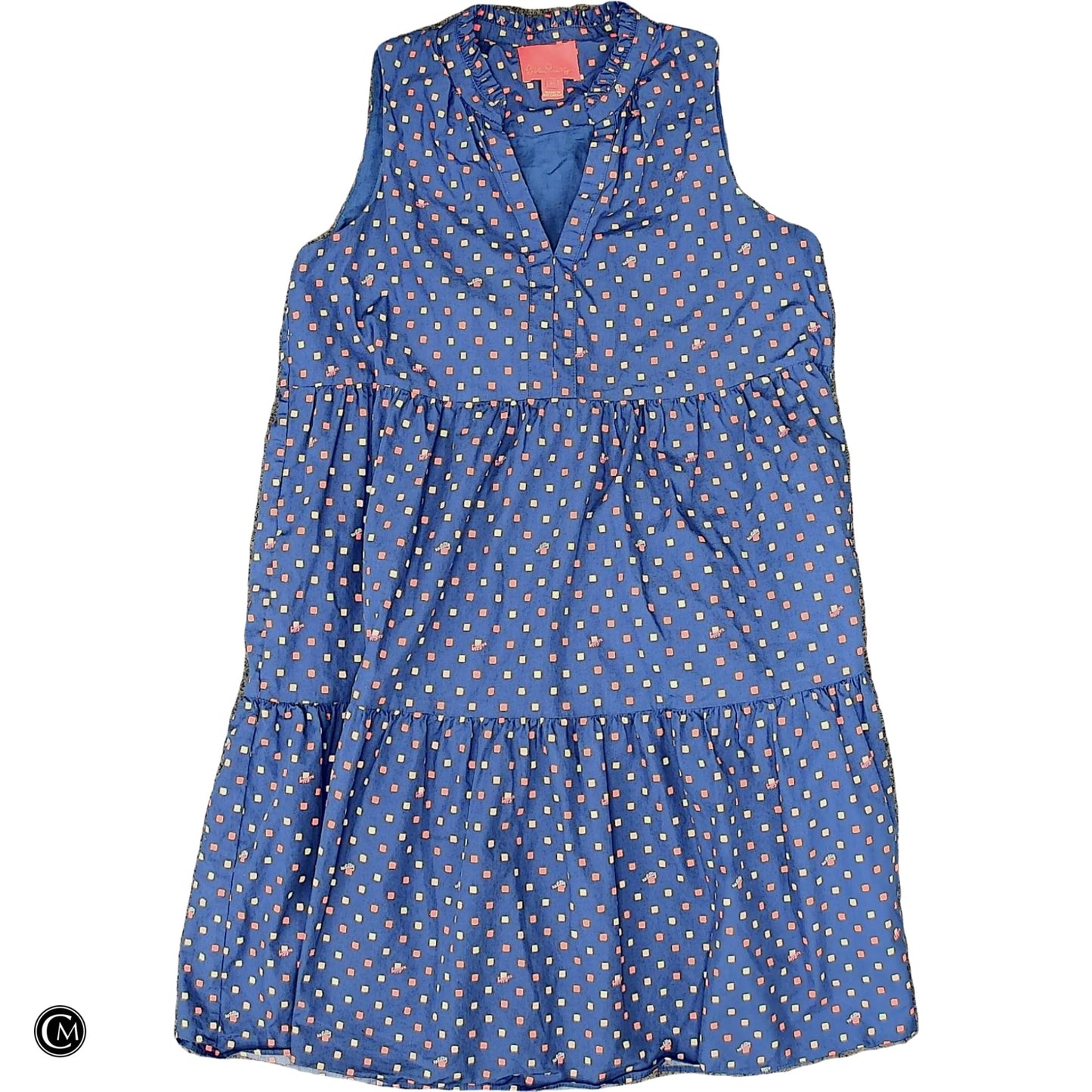 Dress Designer By Lilly Pulitzer In Blue & Pink, Size: M image 1