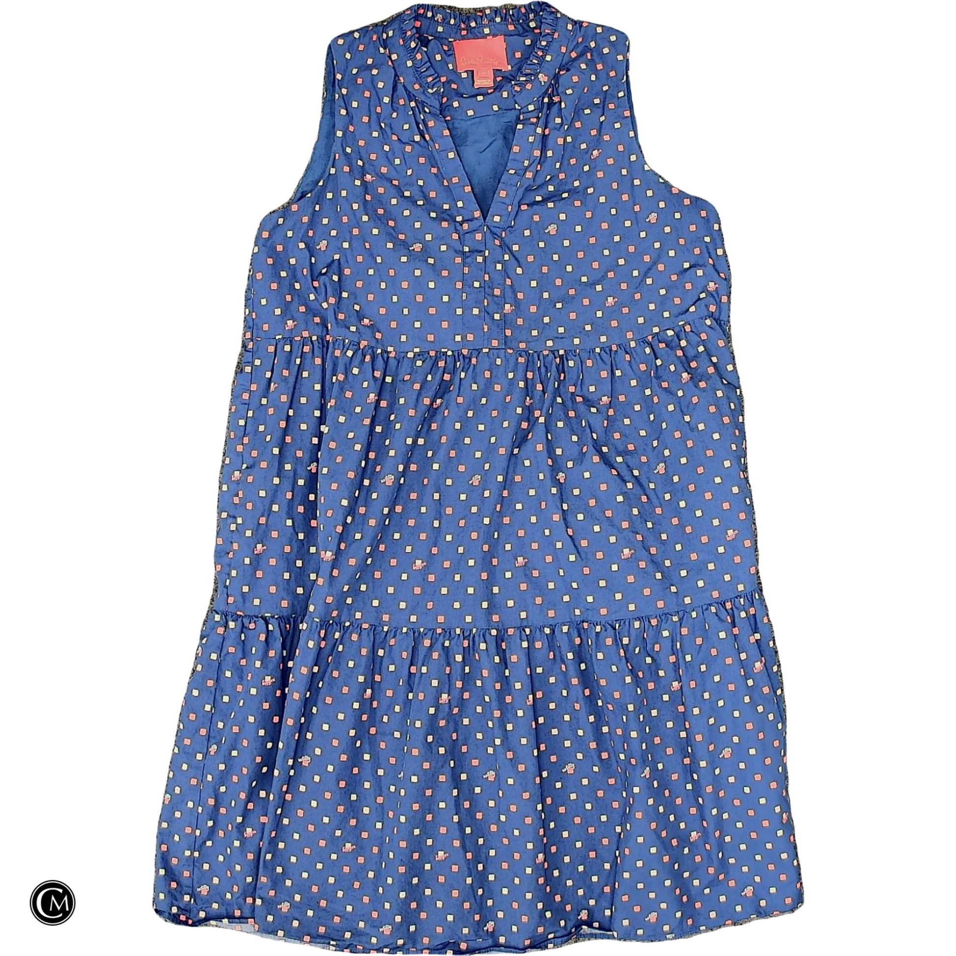 Dress Designer By Lilly Pulitzer In Blue & Pink, Size: M image 1