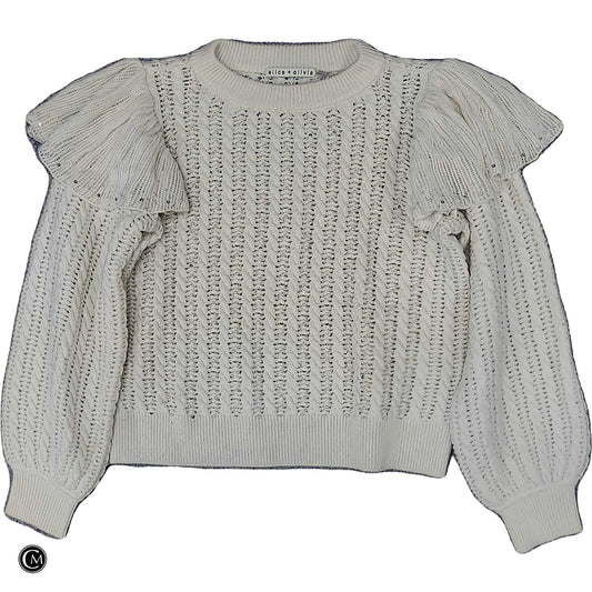 Sweater Designer By Alice + Olivia In Cream, Size: Xs image 1