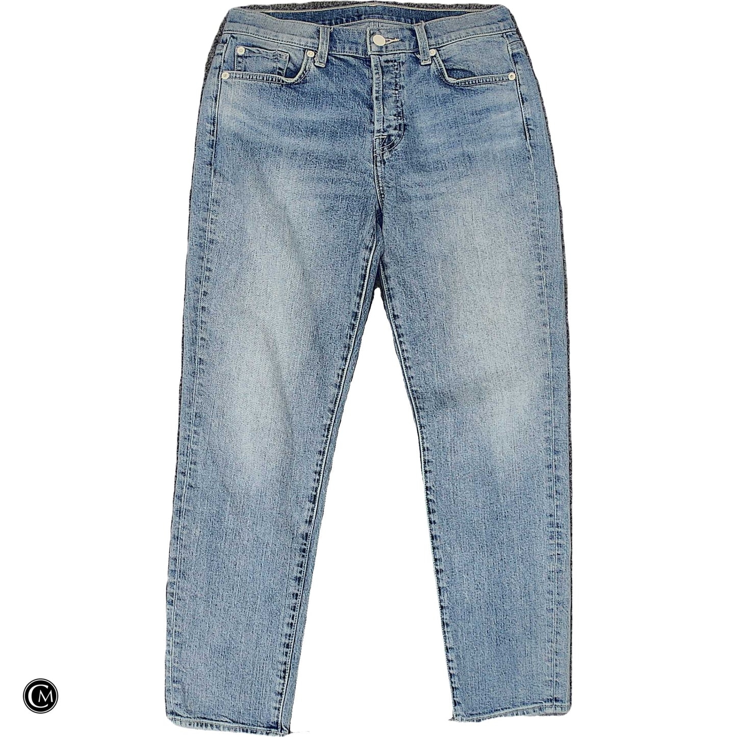 Jeans Straight By 7 For All Mankind In Blue Denim, Size: 4 image 1