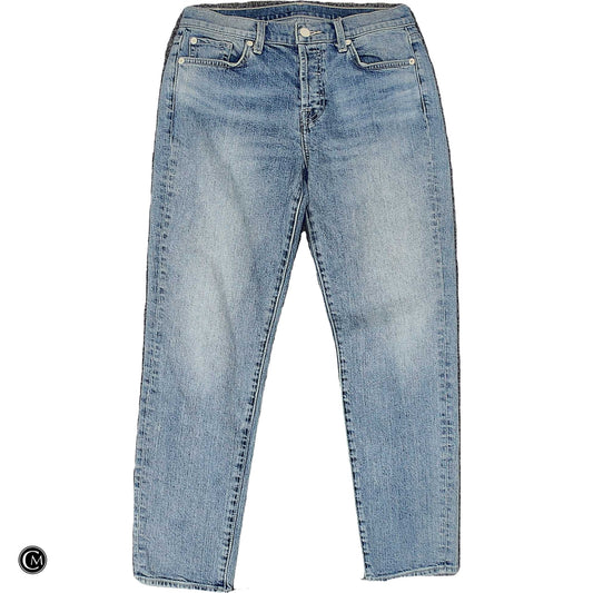 Jeans Straight By 7 For All Mankind In Blue Denim, Size: 4 image 1