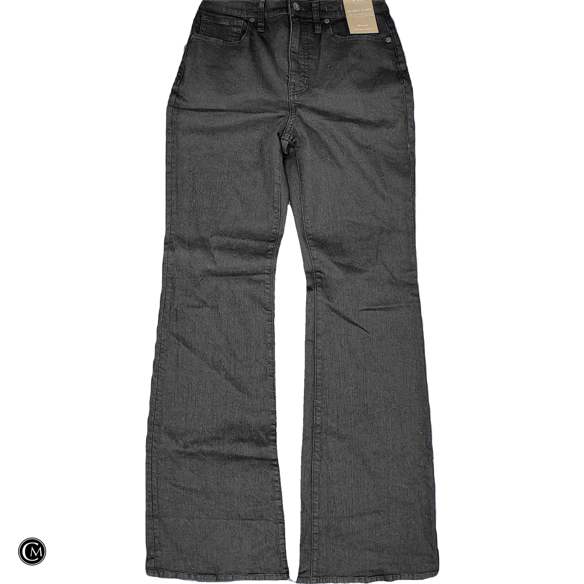 Jeans Flared By Madewell In Black Denim, Size: 6 image 1